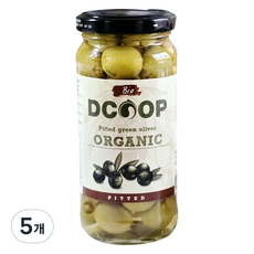 디쿱 유기농 피티드 씨를뺀 그린올리브, 230g, 5개