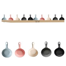 homehouse 手柄個人盤10件組, 2組, 5件組手柄盤, 粉色/淺藍色/灰色/黑色/燕麥色