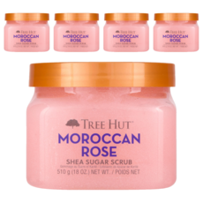 TREE HUT 乳油木蜜糖身體磨砂膏 Moroccan Rose, 510g, 5件