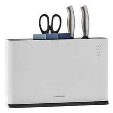 LocknLock 樂扣樂扣 第二代刀切板消毒器白色+2種刀+剪刀組ENS158WHT, ENS158WHT