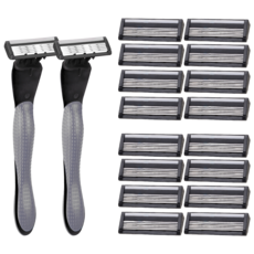 MAX 男用刮鬍刀+替換刀片 8入, 2組