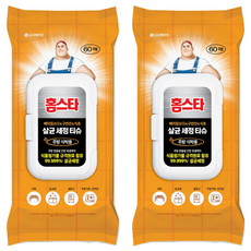 홈스타 살균세정티슈 주방식탁용 60p, 2개