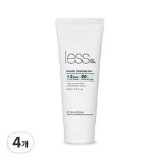 홀리카홀리카 레스온스킨 미셀라 클렌징 젤, 200ml, 4개