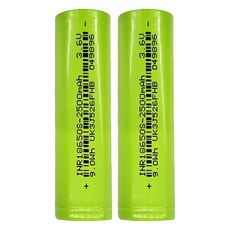 RONEVER 18650鋰電池 2500mAh 18 x 65mm 41g PB002, 2個, 1入