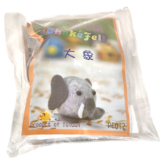 台灣敏愛 羊毛氈套件組，大象, 1組