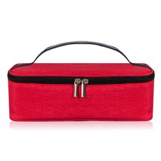 男女通用 學生 上班族 迷你日常保溫保冷便當袋 午餐袋, 紅色