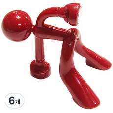 리버그린 자석 파워 열쇠걸이, 레드, 6개