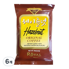 로얄 헤이즐넛향 인스턴트 커피, 227g, 1개입, 6개