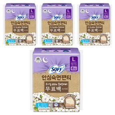 쏘피 안심숙면팬티 입는 오버나이트, 대형, 4개입, 4개