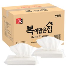 Bokimanheunjip 天然紙漿補充面紙 2層, 100枚入, 50個