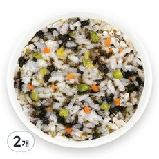 Jjangjuk 孩童副食品軟飯 13個月以上, 2個, 海苔綜合蔬菜口味, 160g