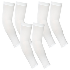 Waverick 冰絲戶外抗UV防曬袖套 手腕型, 3雙, 白色