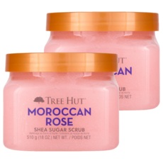 TREE HUT 乳油木蜜糖身體磨砂膏 Moroccan Rose, 510g, 2件