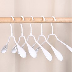 Homevly 防滑止滑塗層衣架, 白色, 5個