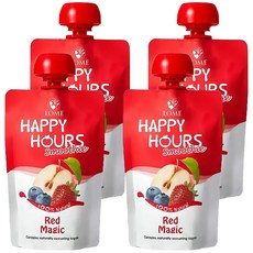 Happy Hours 生機纖果飲 蘋果/藍莓/草莓, 100g, 4入