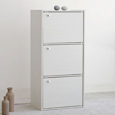 IRIS OHYAMA 愛麗思歐雅瑪 3層門式收納櫃 CX-33D, Off White