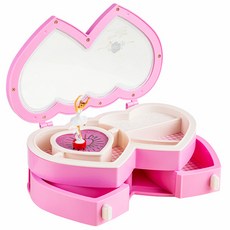 That's That愛心收納芭蕾舞者音樂盒+抽屜 B型, 粉紅色