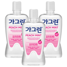 Garglin 水蜜桃薄荷漱口水, 750ml, 3個