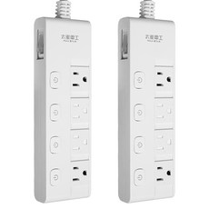 MAX STAR 太星電工 蓋安全五開四插滑蓋電腦線 3孔 MAX406 6尺, 1.8m, 白色, 2個