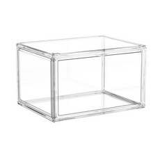 mohe 木暉居家 全透明防塵潮玩公仔包包收納盒 10個, 透明色, 1盒