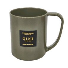 GINII 基尼 食品級質感簡約漱口杯 小/莫蘭迪綠 聚苯乙烯 耐冷熱-20°C~80°C 台灣製造, 1個