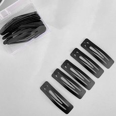 Roji 黑色BB髮夾 50入+透明收納盒