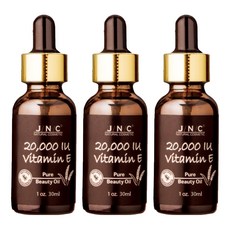 JNC NATURAL COSMETICS 維他命E護膚美容油, 29ml, 3瓶
