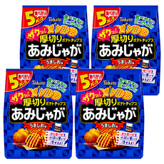 Tohato 東鳩 厚切網狀洋芋片, 5小包入, 75g, 4袋