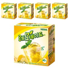 Nestle 雀巢 檸檬水沖泡粉隨身包, 15g, 40條, 5盒
