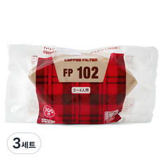 칼리타 FP 102 2-4인용 커피필터, 100개, 3세트