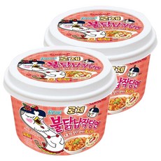 Samyang Foods 三養 火辣雞玫瑰醬寬扁冬粉 碗裝 169.4g, 2入