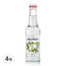 모닌 모히또 민트향 시럽, 250ml, 4개