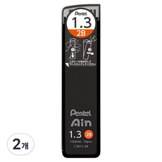 펜텔아인 펜텔 샤프심 2B C2813, 1.3mm, 20개