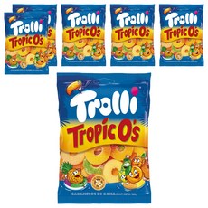 Trolli Tropic O's熱帶水果口味軟糖, 6包, 100g