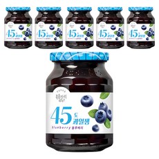 복음자리 45도 과일잼 블루베리, 350g, 6개