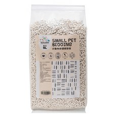 MiniFeet 小動物舒適紙砂床 顆粒, 5L, 天然紙漿100%, 1包