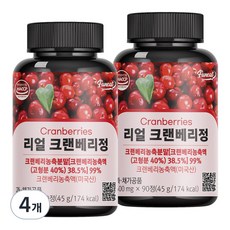 Funeat 蔓越莓錠 45g, 90顆, 4罐