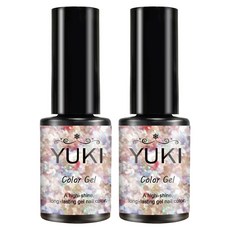 YUKI 彩色凝膠, 45號 氣泡粉, 5g, 2個