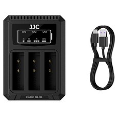 JJC Ricoh GR4 DB-120 電池專用多功能充電器, 1個, DCH-DB120TC