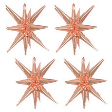 타이탄 프리미엄 생일 파티 미러볼 풍선 22인치, 로켓 발사체, 4개