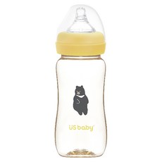 US baby 優生 真母感PPSU奶瓶 330ml, 台灣黑熊, 1個