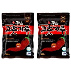 좋은고춧가루 김치 깍두기양념용 국산 고춧가루, 500g, 2개