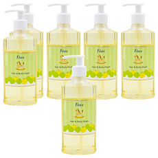 Fees BEBE 嬰兒柔護洗髮沐浴精 蘋果香, 300ml, 6瓶