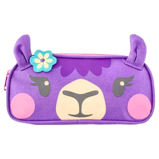 Stephen Joseph 鉛筆袋 約23cm x 10cm x 1.5cm 聚酯纖維, 羊駝 紫色, 1個