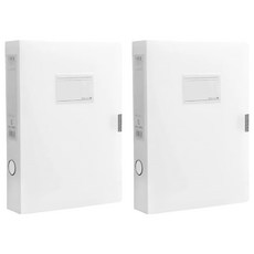 白色控的收納 保單收納資料夾 A4資料夾/1個 厚度5.5CM 白色, 2入