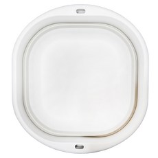 MERZYSHOP 可折疊多用途洗臉盆 中款, 灰色, 1個