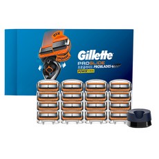 Gillette 吉列 正品刮鬍刀架 + ProGlide鋒隱動力刀片 16入, 1套