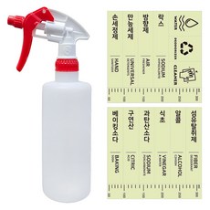 World Clean Canyon 噴霧器 500ml + 標籤貼紙套組, 混合色, 1套