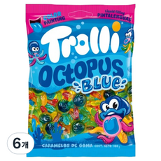 Trolli 藍色章魚軟糖, 6個, 100g