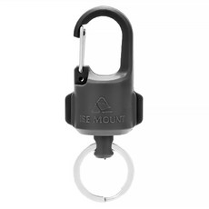 ISE MOUNT 小島嶼山 強力磁吸鑰匙扣 輕巧方便 多種用途 ABS+不鏽鋼, 黑色, 1個